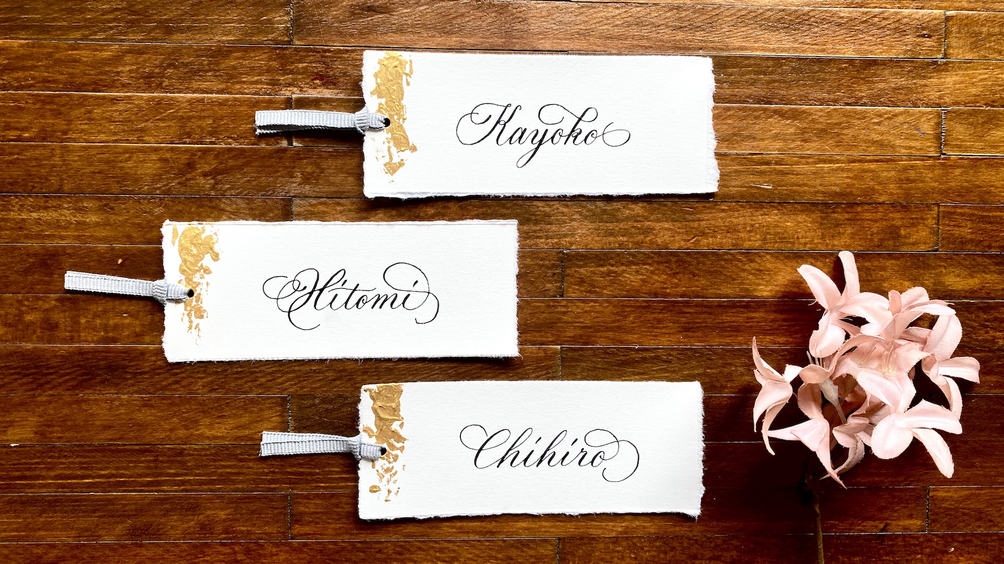 レッスンで作成するThank Youカードの完成イメージ