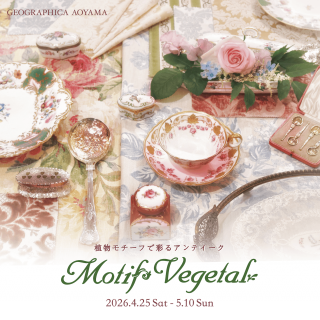 Motif Vegetal 本日スタートです!!