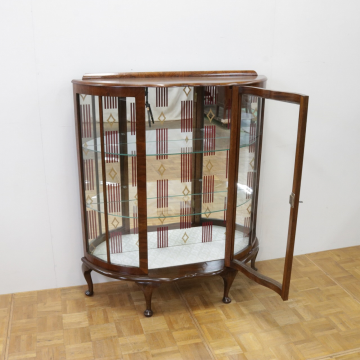 グラスキャビネット | ウォールナット 1940年代 | 401-Q-0159