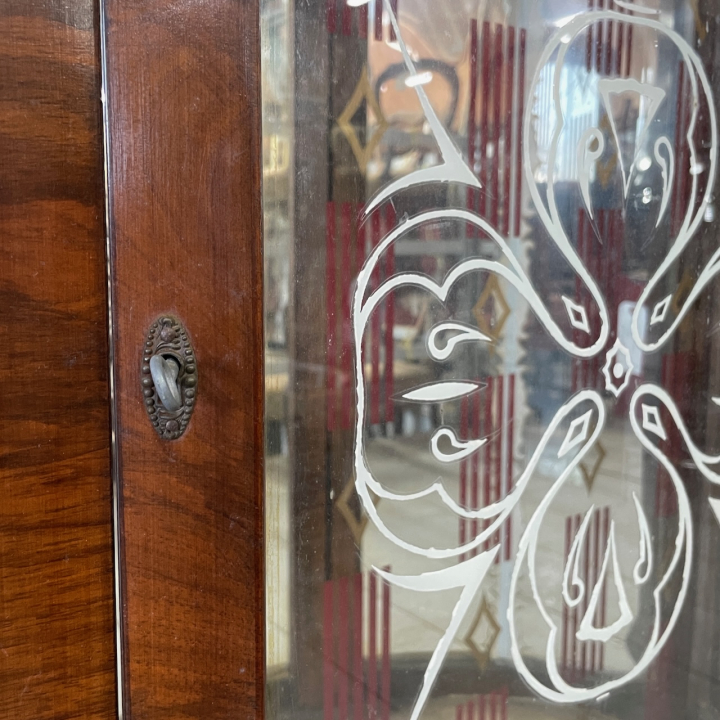  グラスキャビネット | ウォールナット 1940年代 | 401-Q-0159