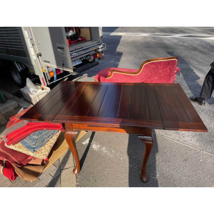  ドローリーフテーブル（4本脚）| マホガニー 1930年代 | 999-A-1823