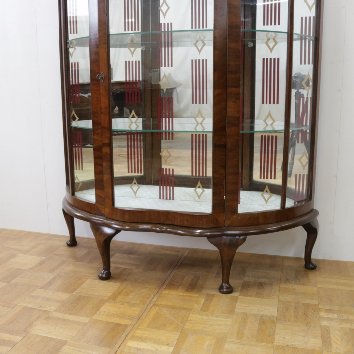 グラスキャビネット | ウォールナット 1940年代 | 401-Q-0159
